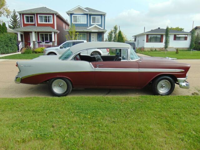 1956 Burgundy Chevrolet Bel Air/150/210 Coupe