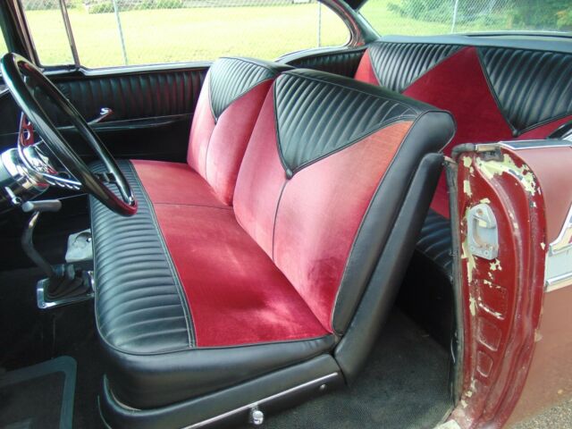 1956 Burgundy Chevrolet Bel Air/150/210 Coupe