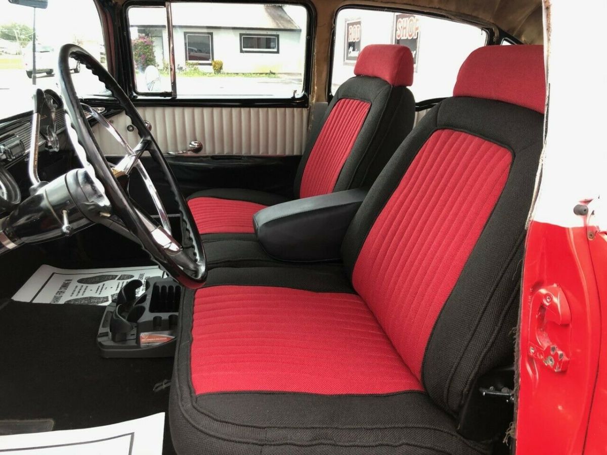 1956 Red Chevrolet Bel Air/150/210 Sedan