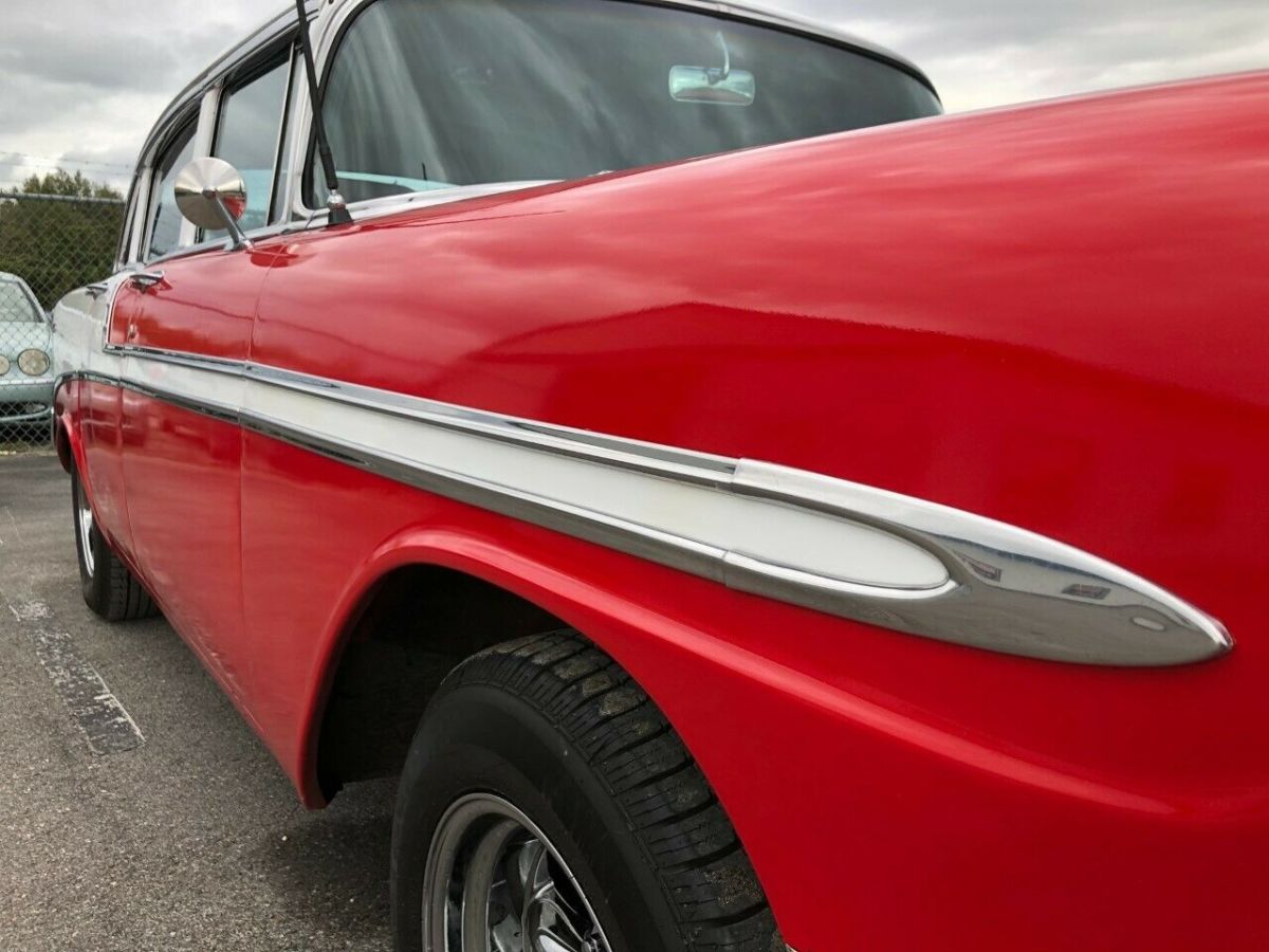 1956 Red Chevrolet Bel Air/150/210 Sedan