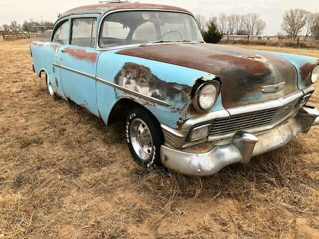 1956 Green Chevrolet Bel Air/150/210 Sedan