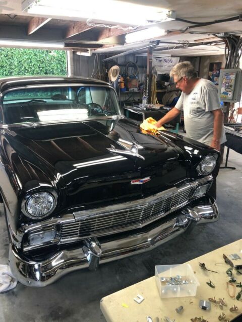 1956 Black Chevrolet Bel Air/150/210 Coupe