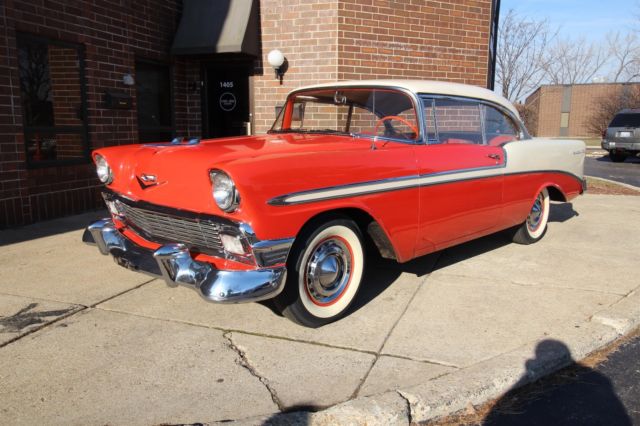 1956 Red Chevrolet Bel Air/150/210