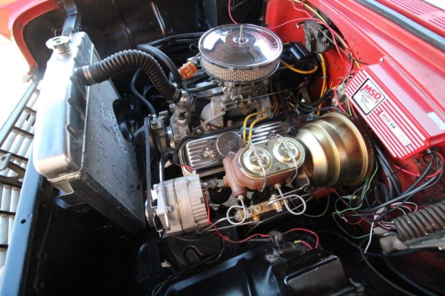 1956 Red Chevrolet Bel Air/150/210