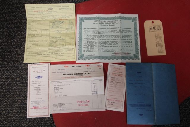 1956 Red Chevrolet Bel Air/150/210