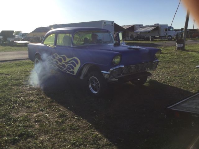 1956 Blue Chevrolet Bel Air/150/210 Coupe