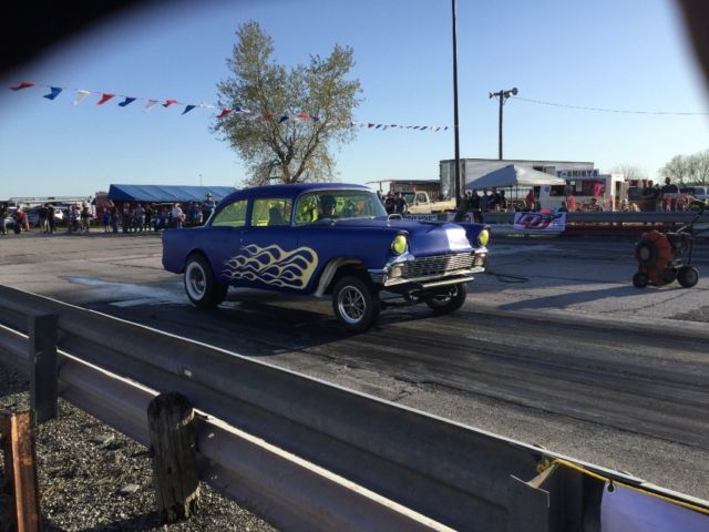 1956 Blue Chevrolet Bel Air/150/210 Coupe