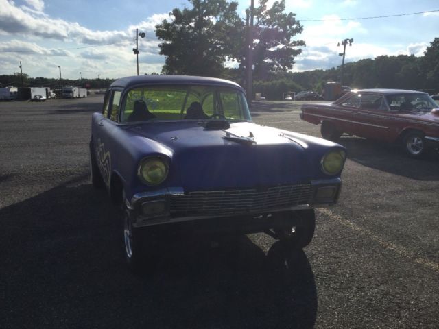 1956 Blue Chevrolet Bel Air/150/210 Coupe