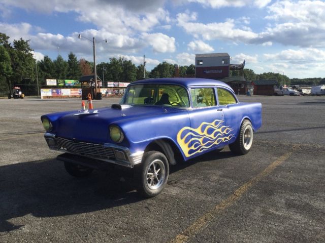1956 Blue Chevrolet Bel Air/150/210 Coupe