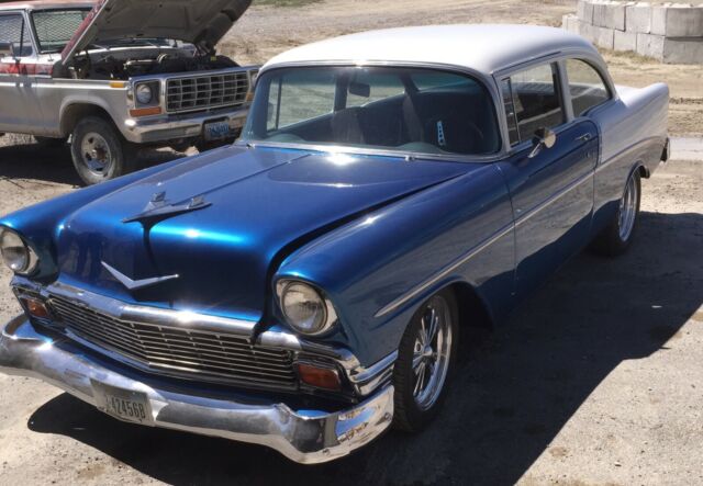 1956 Blue Chevrolet Bel Air/150/210