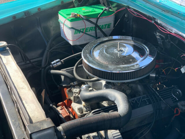 1956 Blue Chevrolet Bel Air/150/210 Sedan