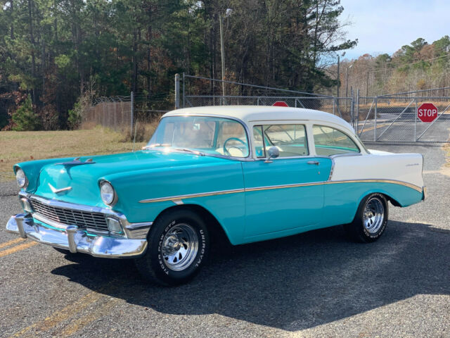 1956 Blue Chevrolet Bel Air/150/210 Sedan