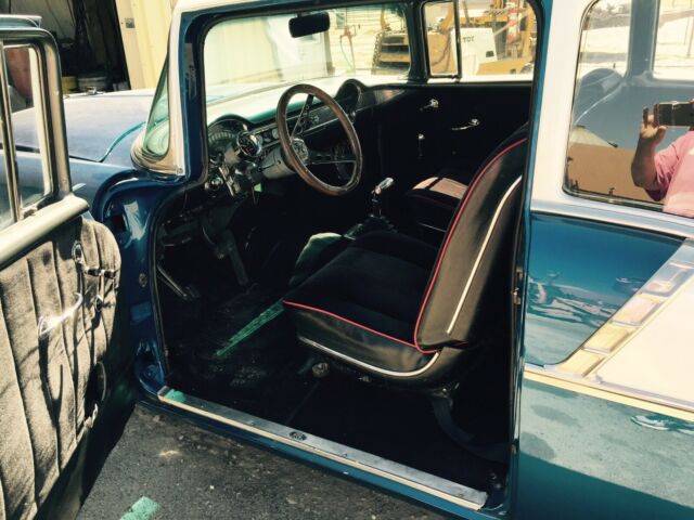 1956 Blue Chevrolet Bel Air/150/210