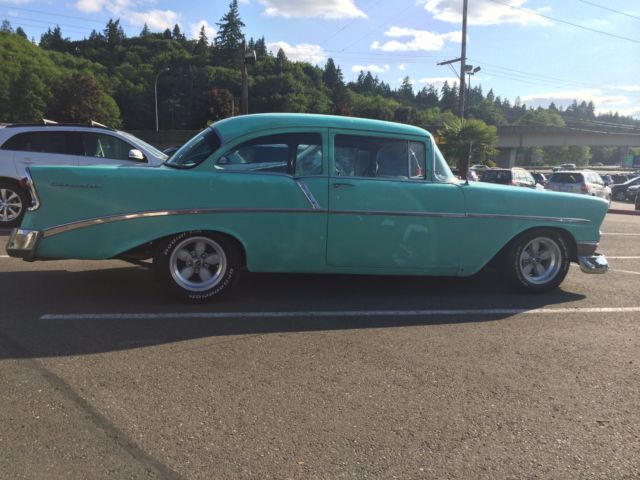 1956 Green Chevrolet Bel Air/150/210 Sedan