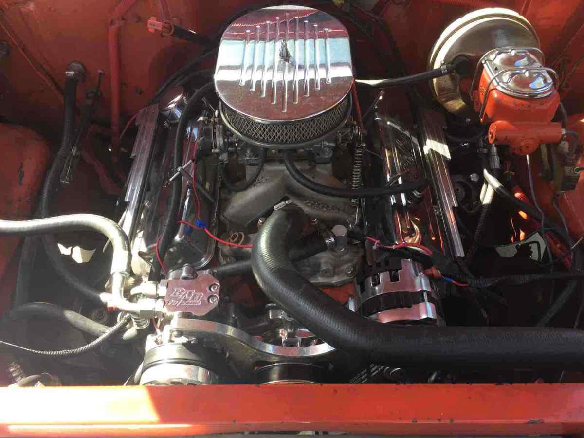 1956 Red Chevrolet belair Sedan