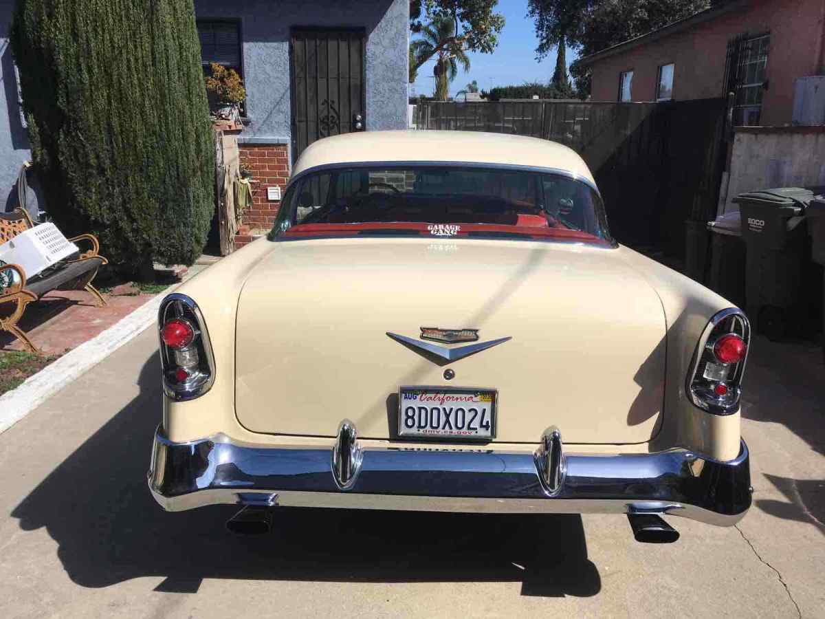 1956 Red Chevrolet belair Sedan