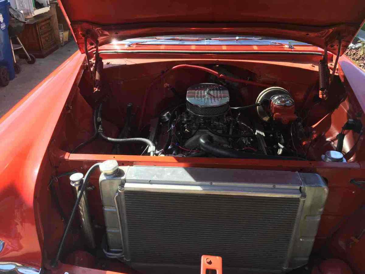 1956 Red Chevrolet belair Sedan