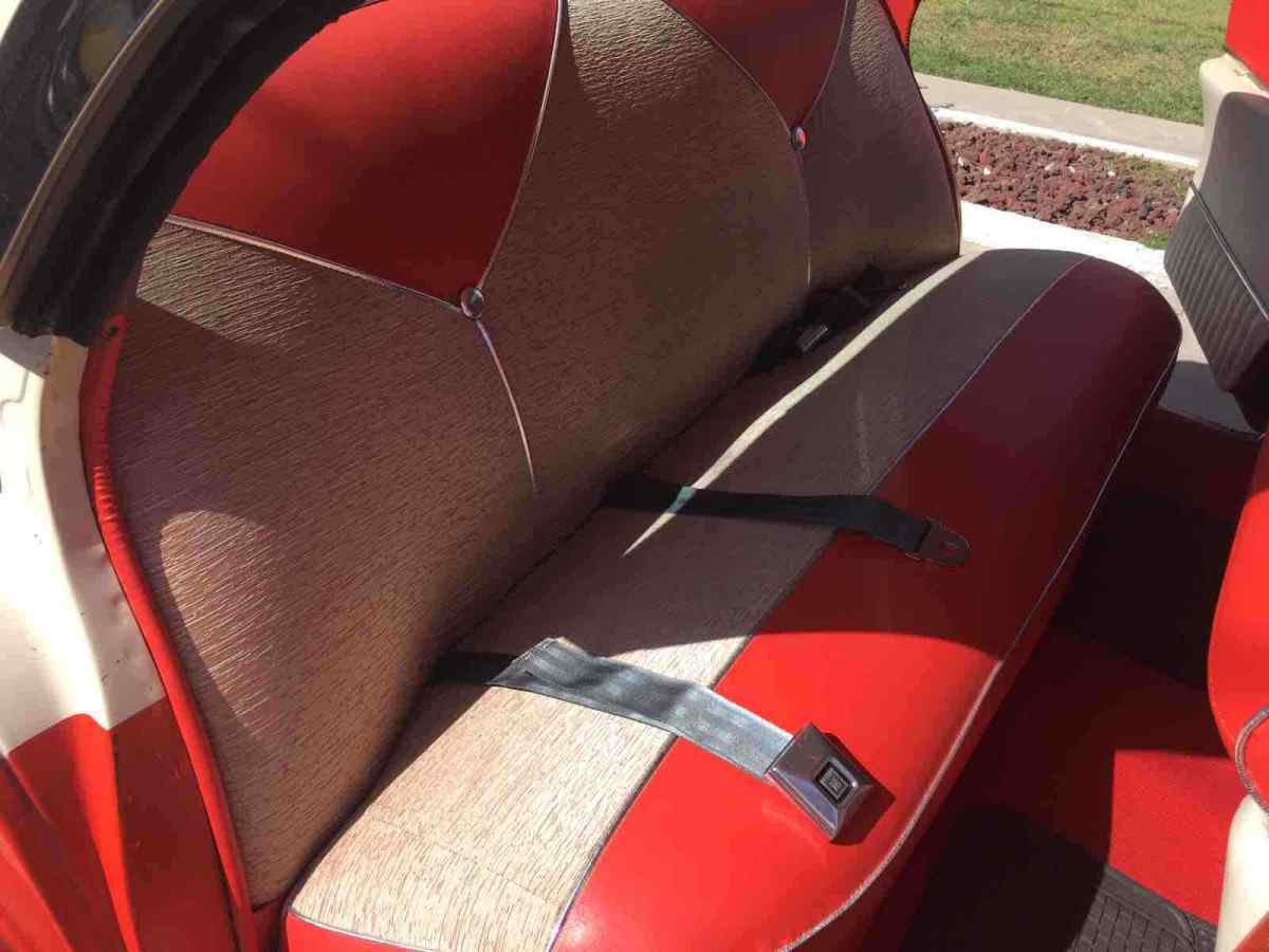 1956 Red Chevrolet belair Sedan