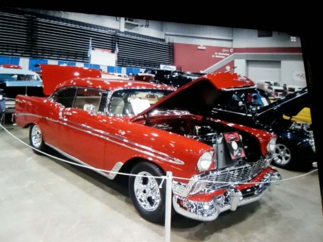 1956 Red Chevrolet Bel Air/150/210 Coupe