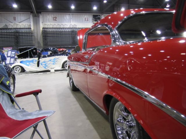 1956 Red Chevrolet Bel Air/150/210 Coupe