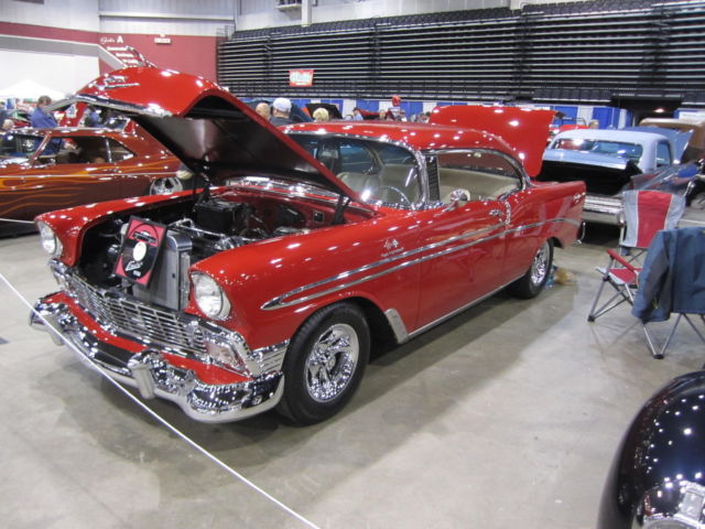 1956 Red Chevrolet Bel Air/150/210 Coupe