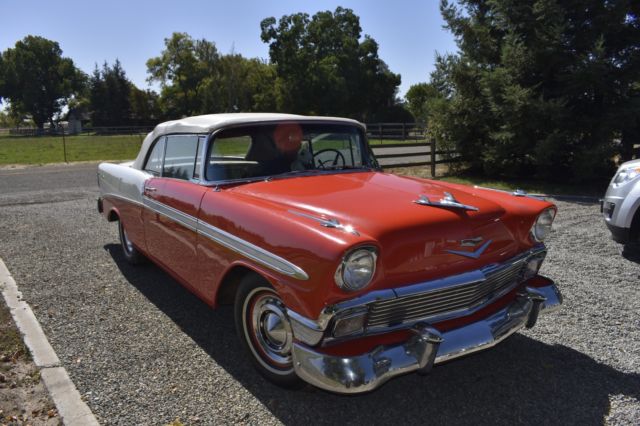 1956 Red/White Chevrolet Bel Air/150/210 Convertible