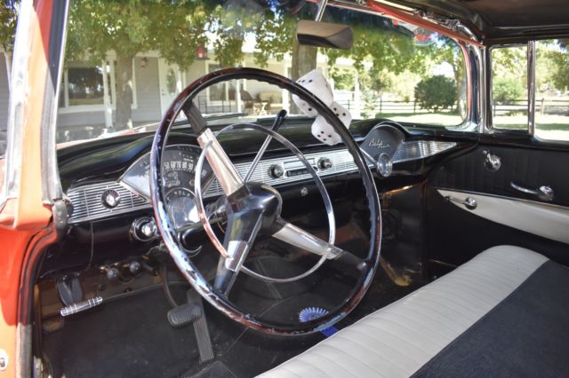 1956 Red/White Chevrolet Bel Air/150/210 Convertible