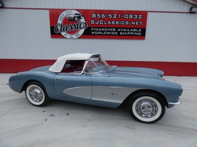 1956 Blue/Silver Chevrolet Corvette Convertible