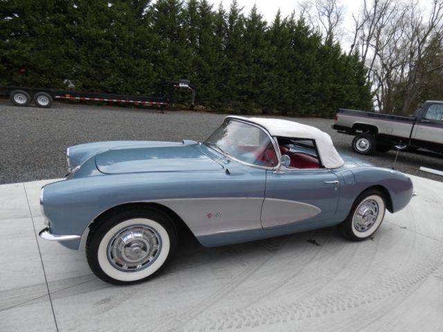 1956 Blue/Silver Chevrolet Corvette Convertible