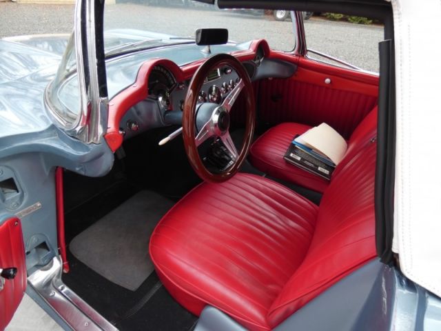1956 Blue/Silver Chevrolet Corvette Convertible
