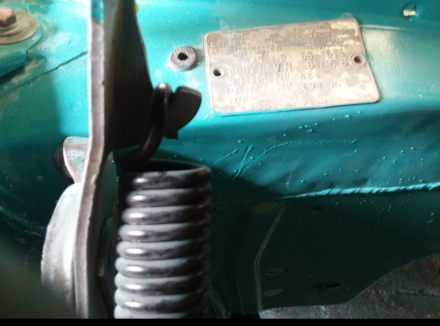 1956 Blue/white Chevrolet Del Ray 2 door