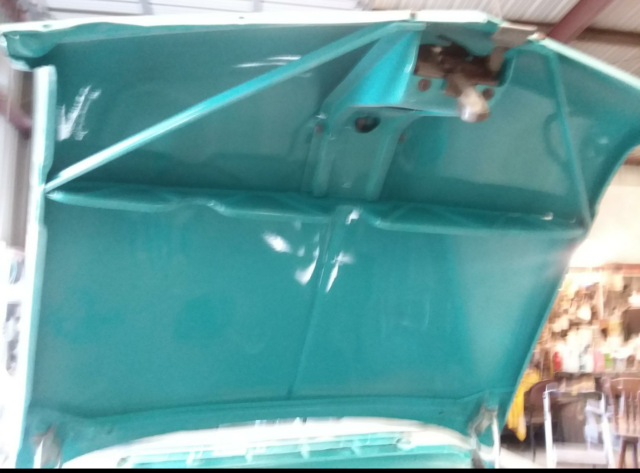 1956 Blue/white Chevrolet Del Ray 2 door