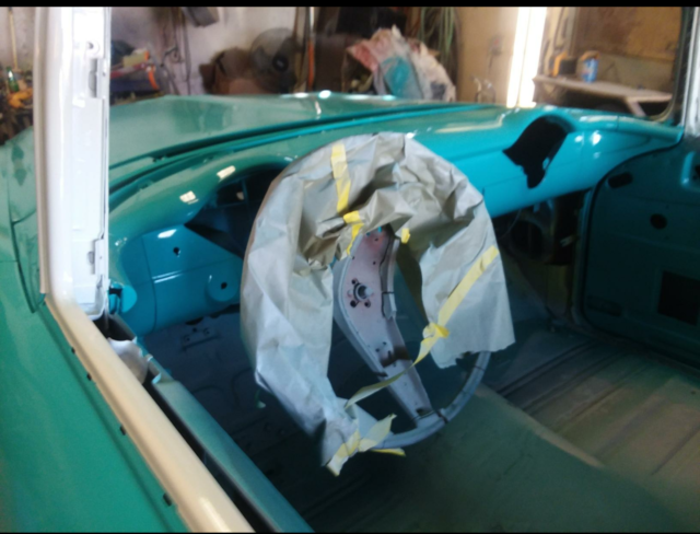 1956 Blue/white Chevrolet Del Ray 2 door