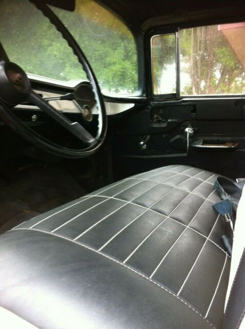 1956 Black and white Chevrolet Bel Air/150/210 Coupe