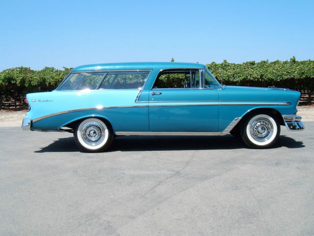1956 Harbor Blue over Nassau Blue Chevrolet Bel Air/150/210 Wagon