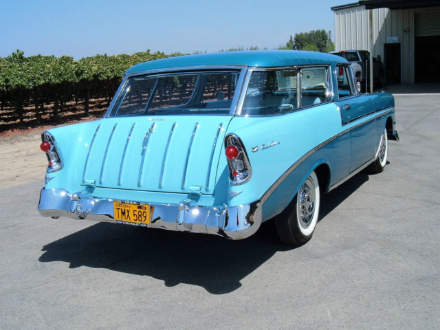 1956 Harbor Blue over Nassau Blue Chevrolet Bel Air/150/210 Wagon