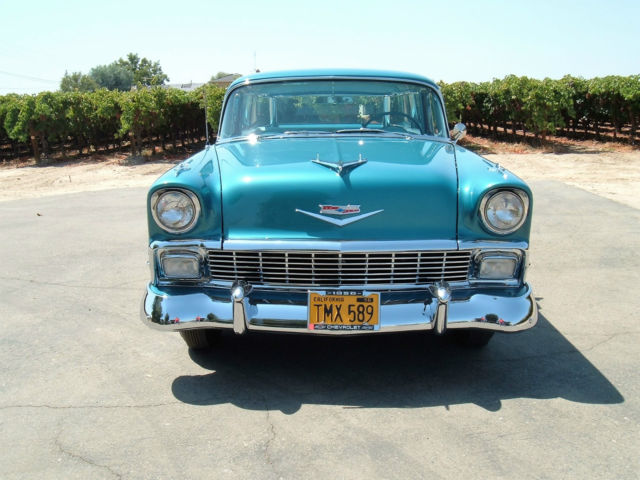 1956 Harbor Blue over Nassau Blue Chevrolet Bel Air/150/210 Wagon