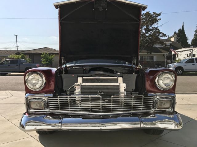1956 Maroon Chevrolet Bel Air/150/210 2- Door Sedan