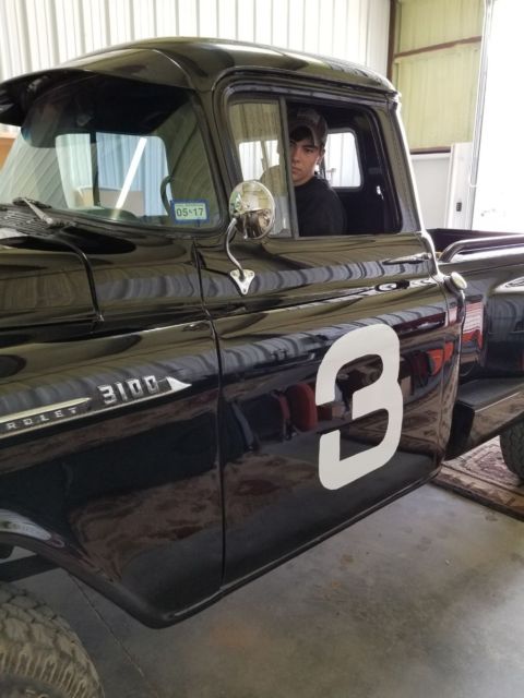 1956 Black Chevrolet Other Pickups Cab & Chassis