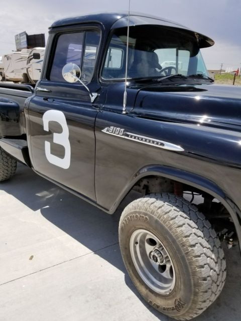 1956 Black Chevrolet Other Pickups Cab & Chassis