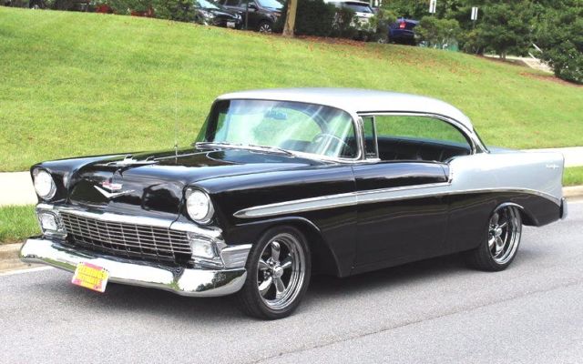 1956 Black Chevrolet Bel Air/150/210 Coupe