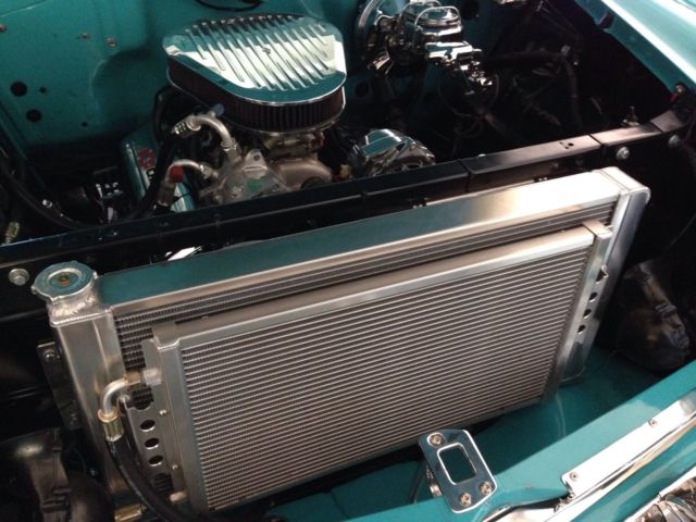 1956 Turquoise and white Chevrolet Bel Air/150/210 Sedan