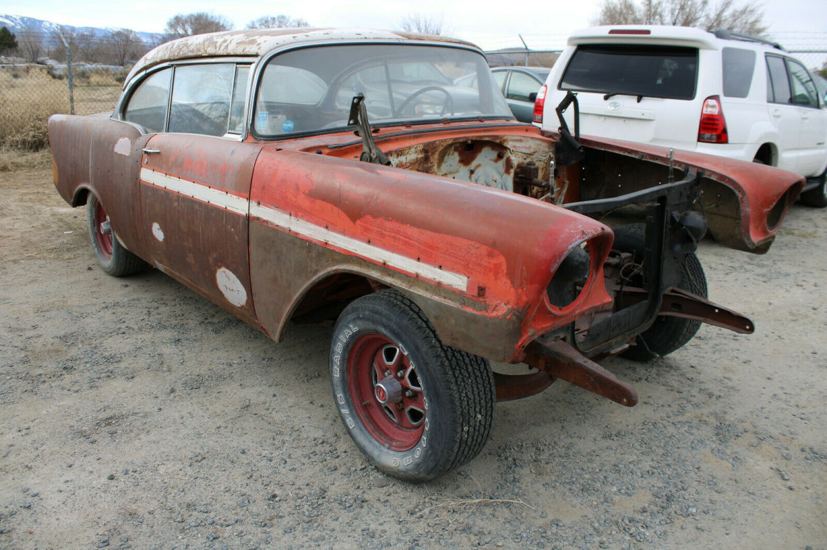 1956 Green Chevrolet Bel Air/150/210 Sedan