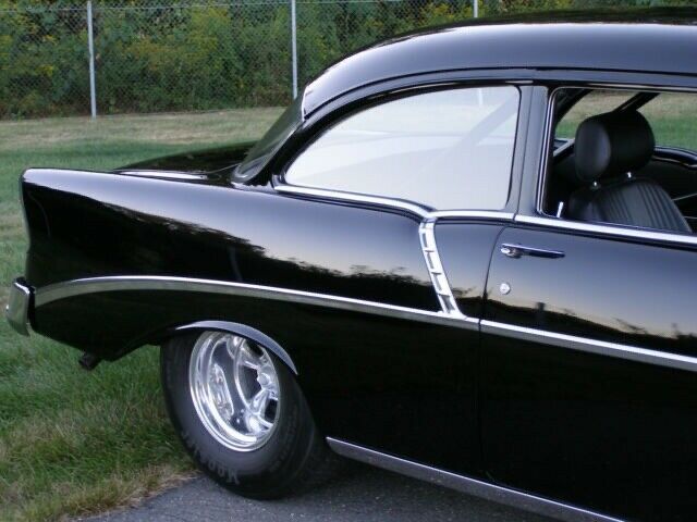 1956 Black Chevrolet Bel Air/150/210 Sedan