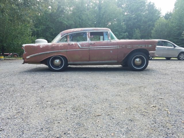 1956 Brown Chevrolet Bel Air/150/210 Sedan