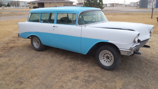 1956 Blue & White Chevrolet Bel Air/150/210 Wagon