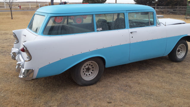 1956 Blue & White Chevrolet Bel Air/150/210 Wagon