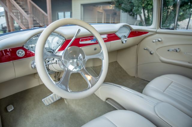 1956 Red/White Chevrolet Bel Air/150/210 Sedan