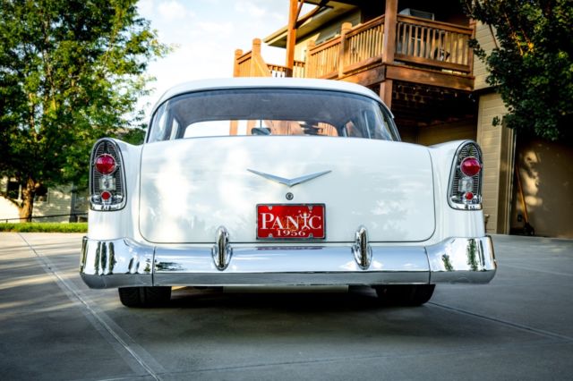 1956 Red/White Chevrolet Bel Air/150/210 Sedan