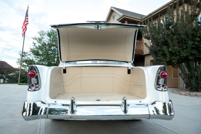 1956 Red/White Chevrolet Bel Air/150/210 Sedan